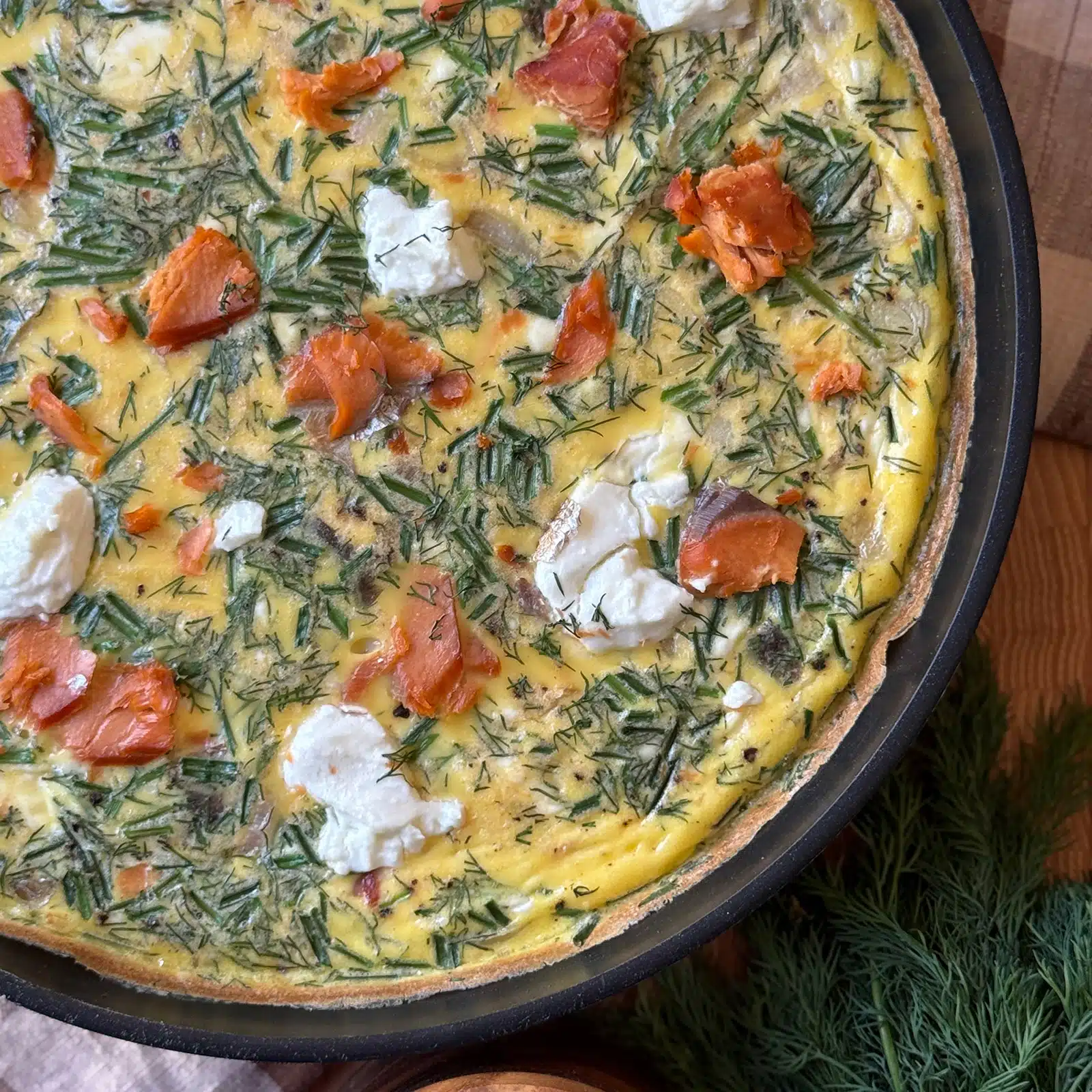 Smoked Salmon Frittata