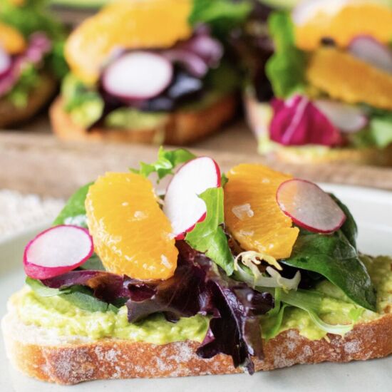 Avocado Toast with Citrus Salad