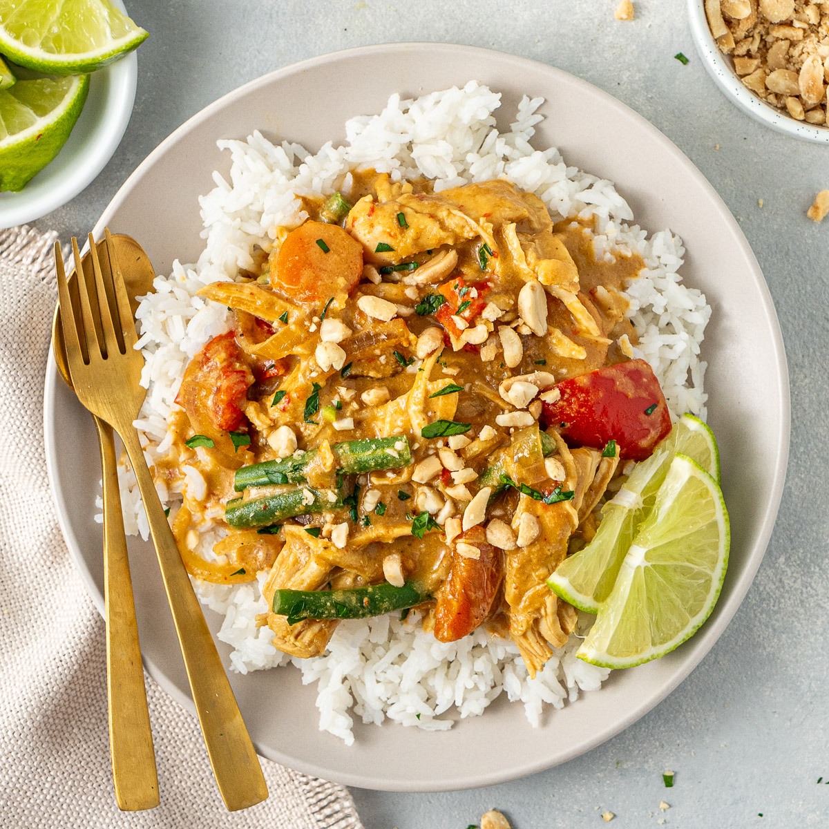 Slow Cooker Satay Chicken
