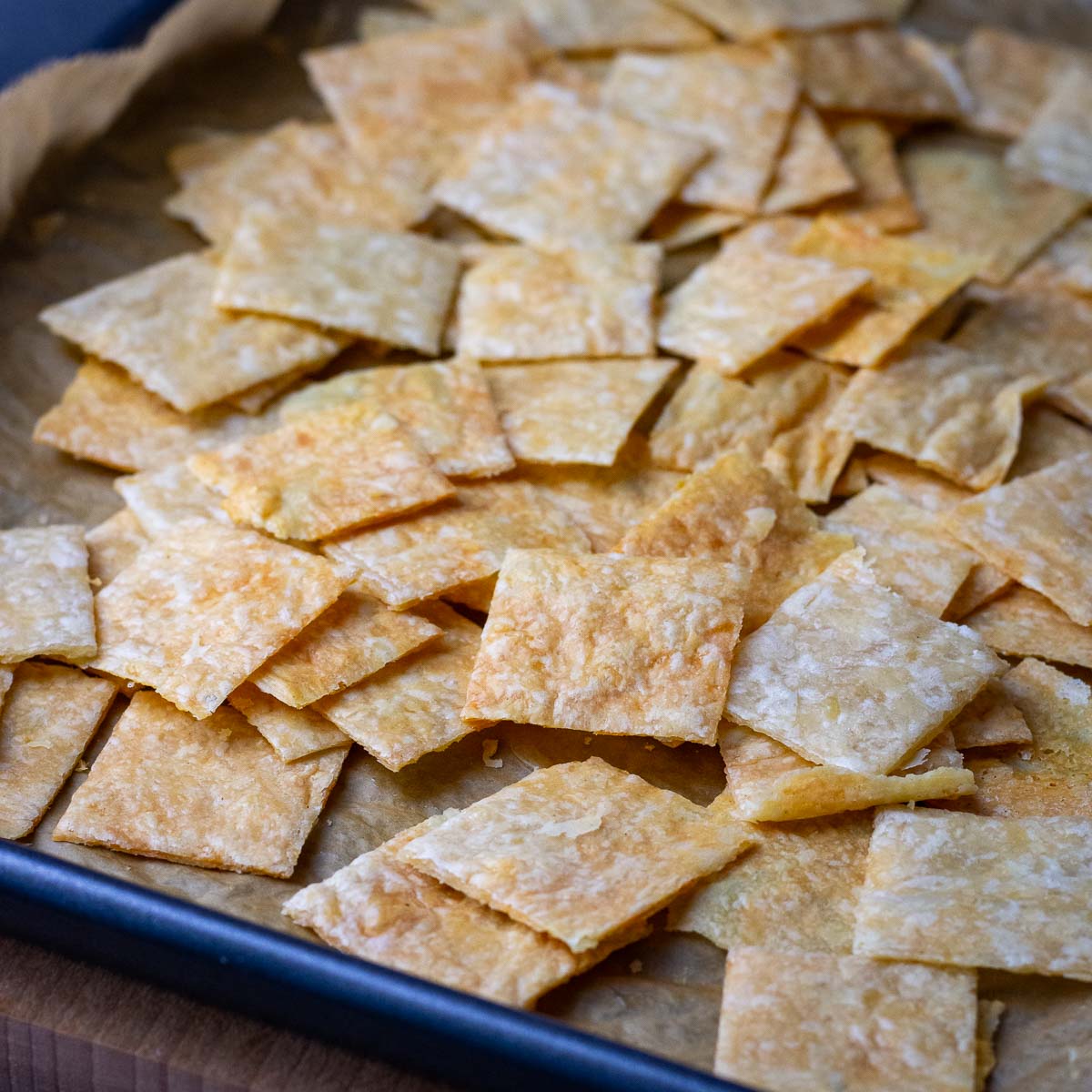 Sourdough Discard Parmesan Crackers