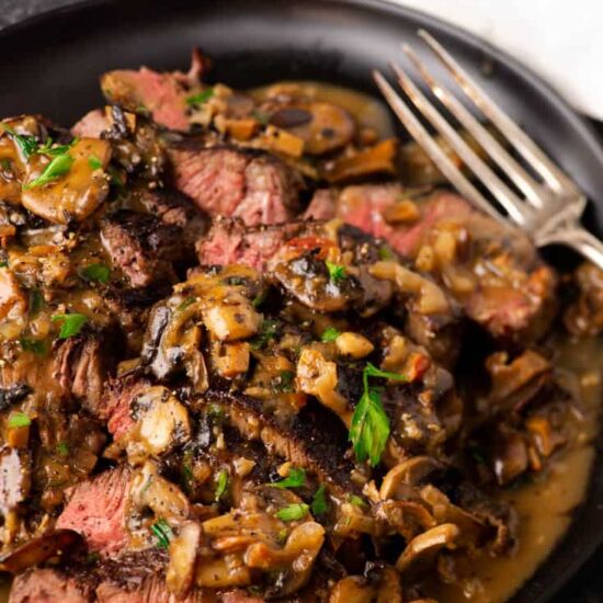 Pan-Seared Steak Marsala