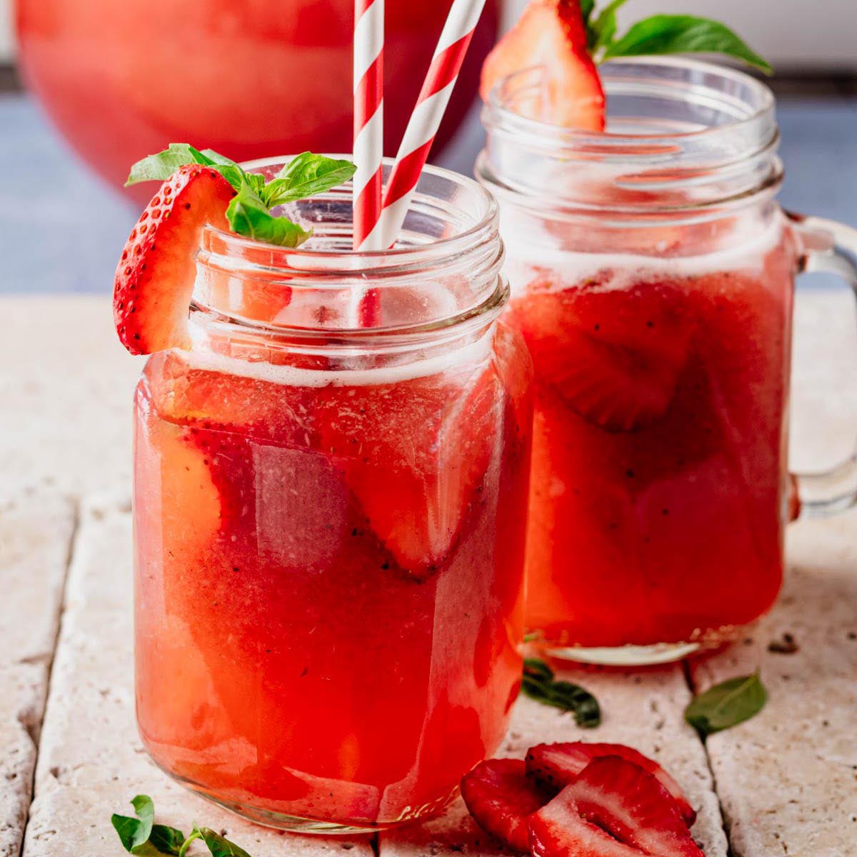 Strawberry Basil Agua Fresca