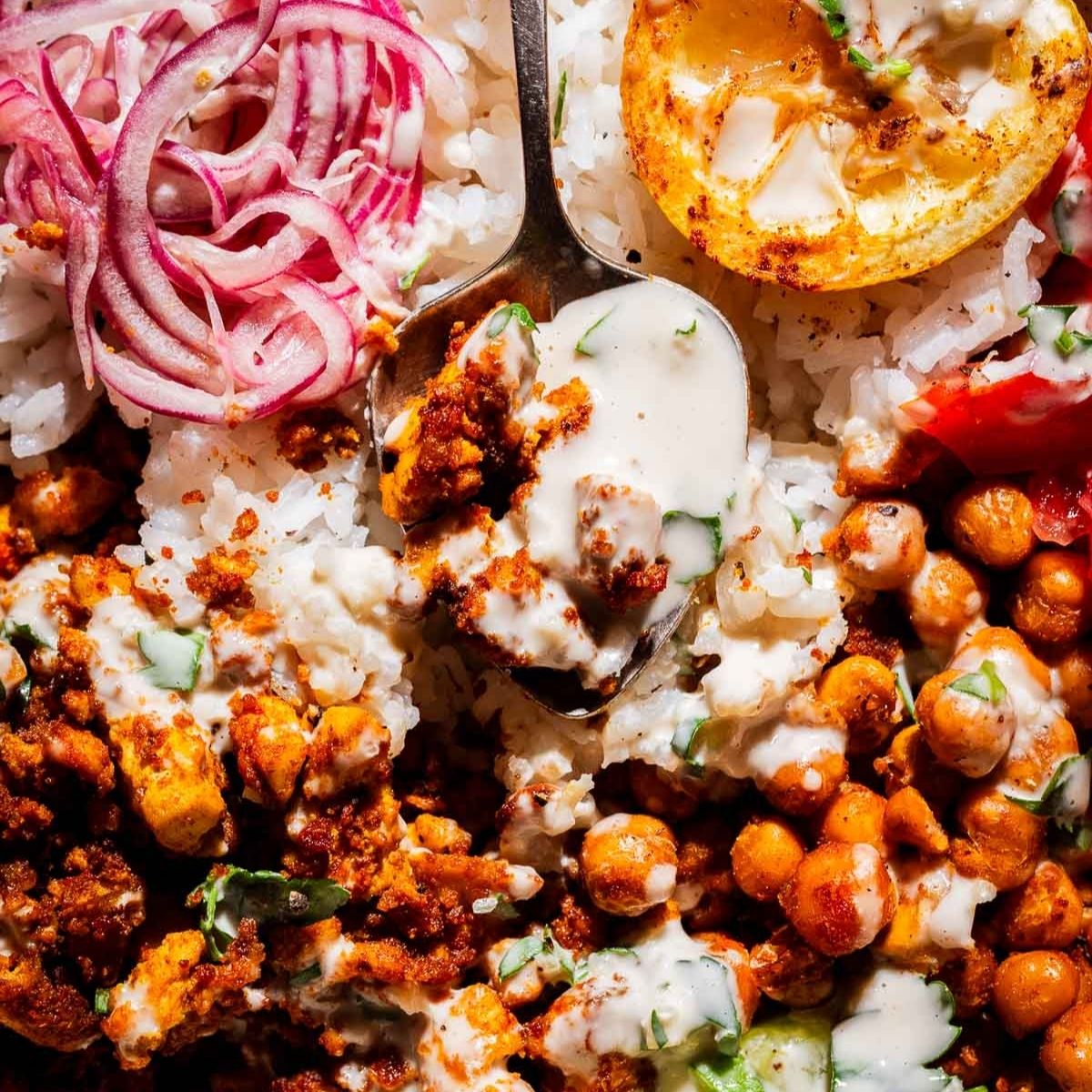 Chickpea and Tofu Shawarma Bowls
