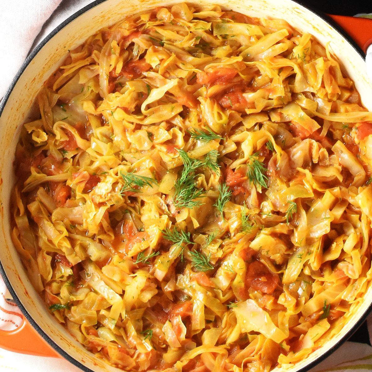 Polish Cabbage with Tomatoes
