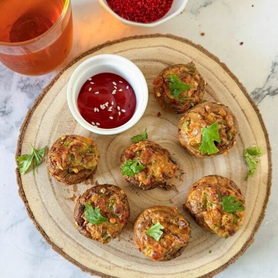 Cheesy Baked Mushroom