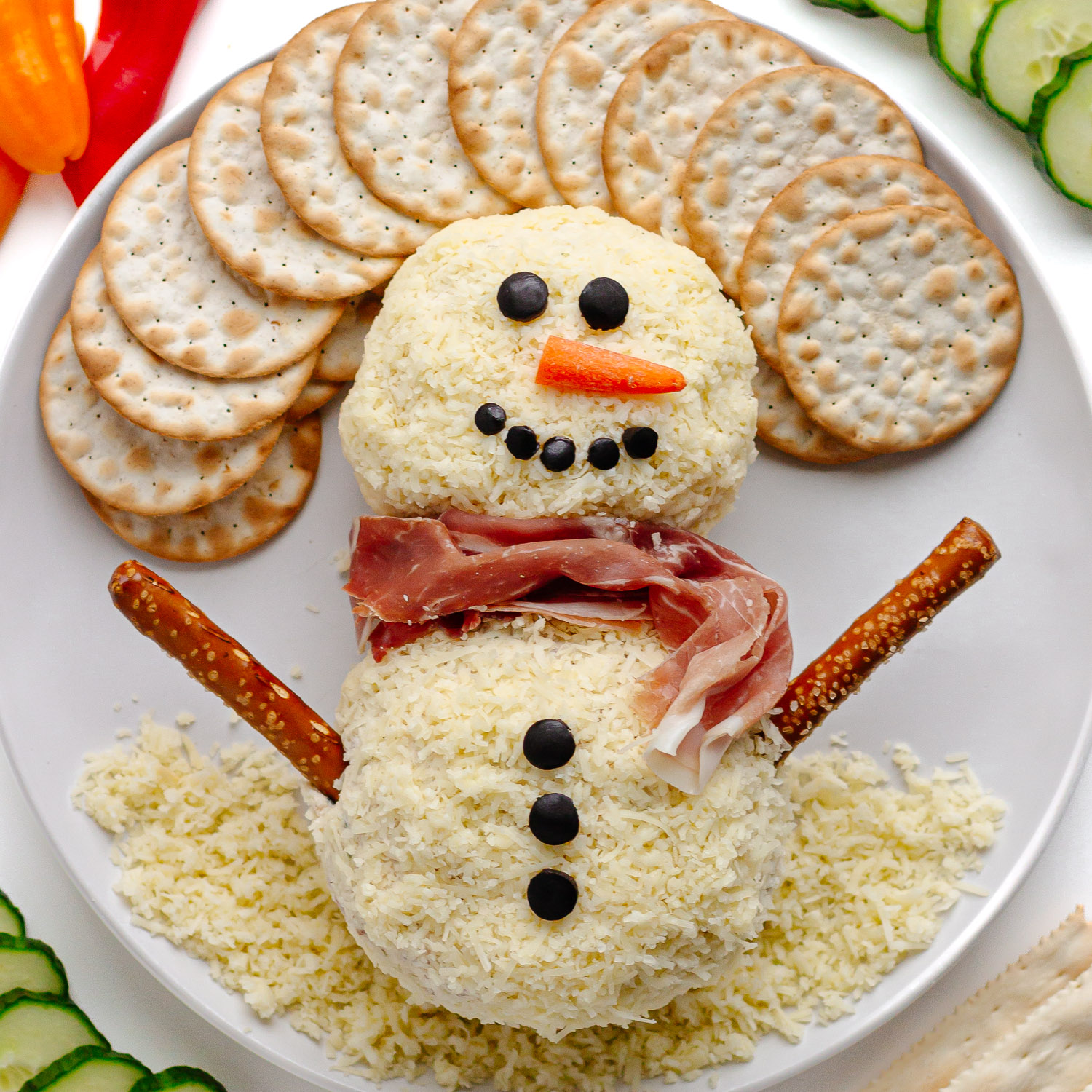 Snowman Cheese Ball