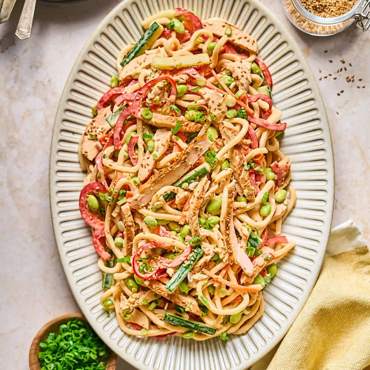 Cold Noodle Salad with Chicken