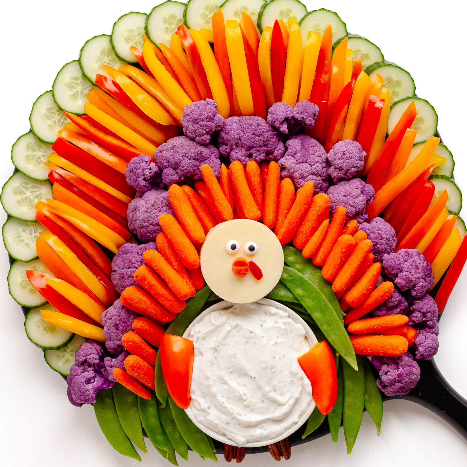 Thanksgiving Turkey Veggie Tray