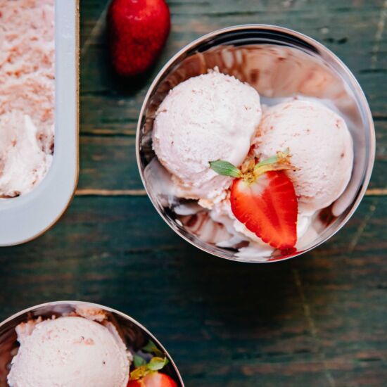 Fresh Strawberry Ice Cream