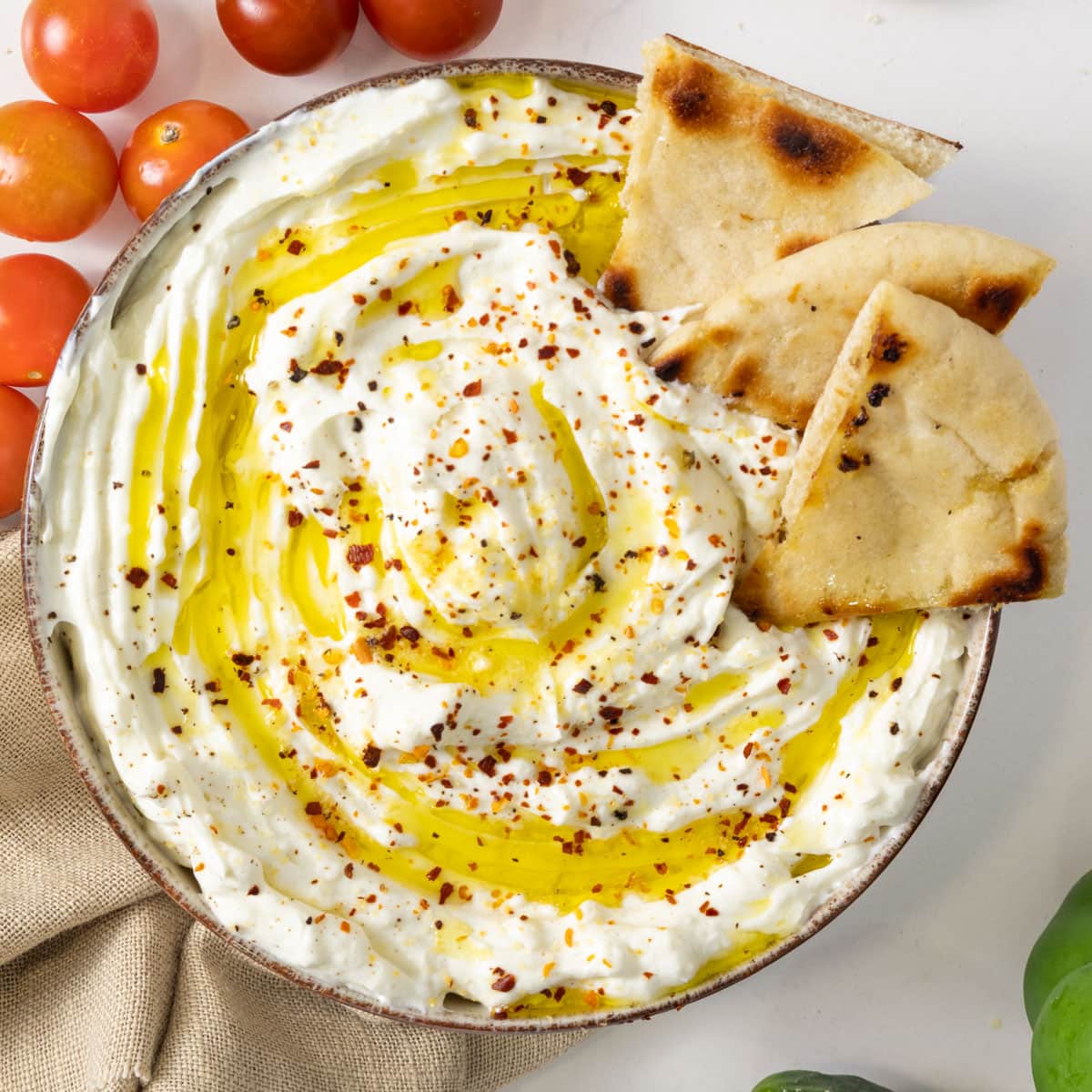 Easy Garlic Labneh