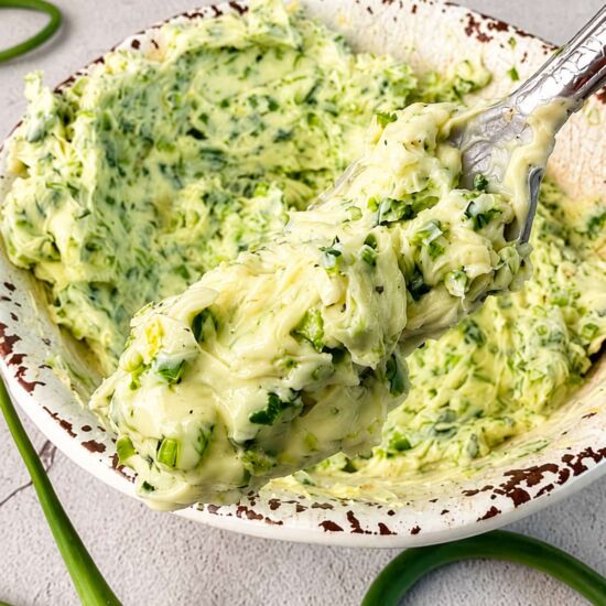 Easy Garlic Scape Butter