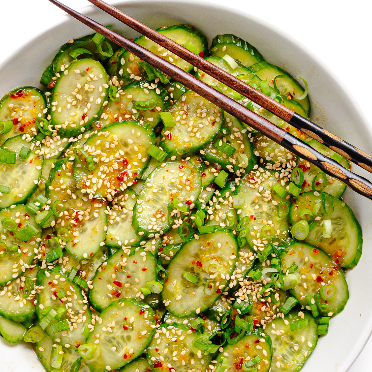 Spicy Chili Crisp Cucumber Salad