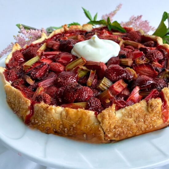 Strawberry Rhubarb Galette