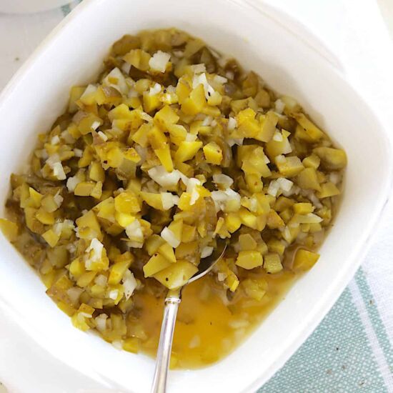 Homemade Sweet Dill Pickle Relish