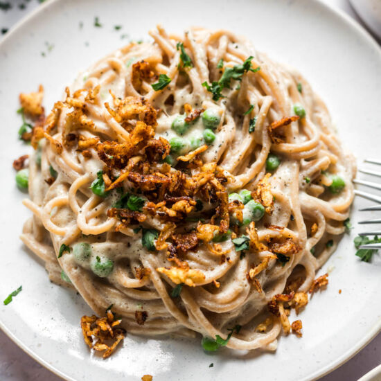Vegan Zucchini Alfredo Pasta