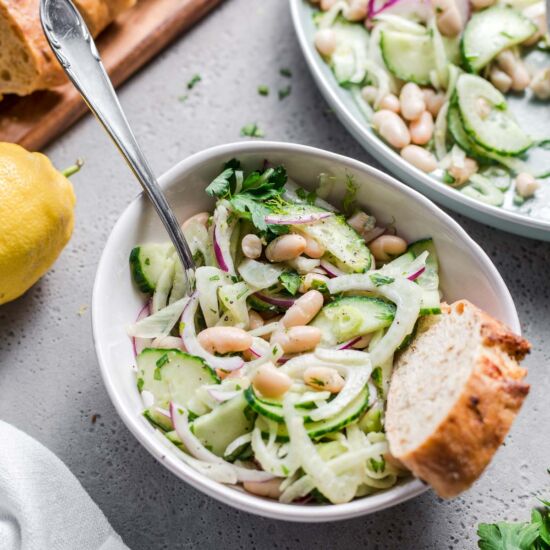 Easy White Bean Fennel Salad