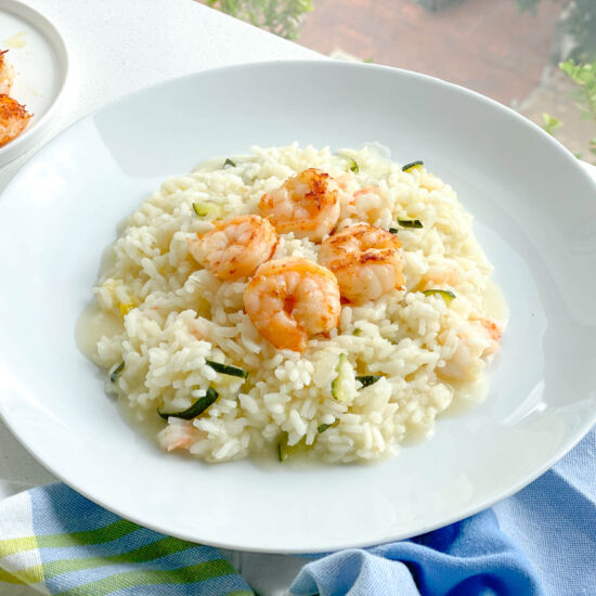 Shrimp and Zucchini Risotto
