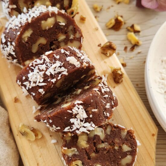 Healthy Chocolate Salami