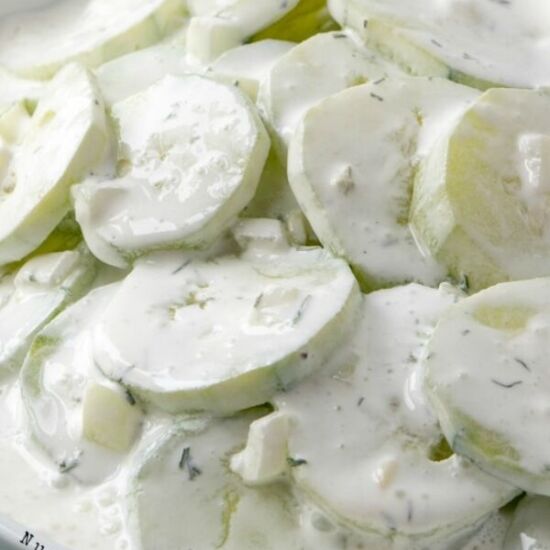 Creamy Cucumbers That Disappear!