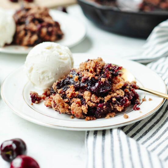 Cast Iron Cherry Cobbler