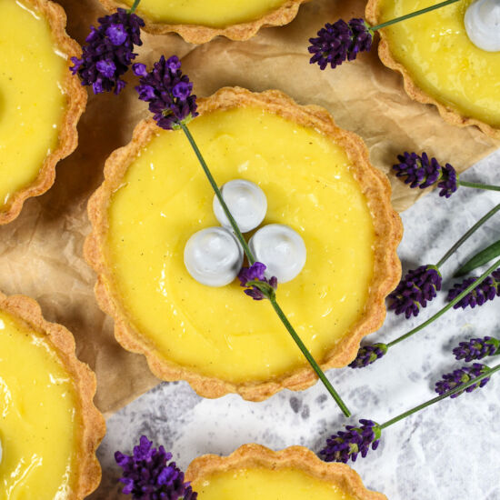 Lavender Lemon Tartlets