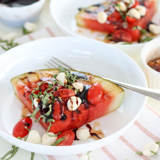 Hot Honey Grilled Watermelon
