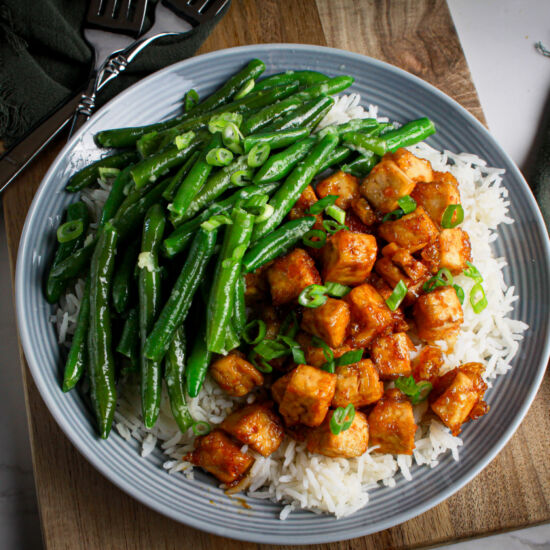 Crispy Maple-Soy Tofu