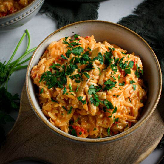 Marry Me Tofu & Orzo
