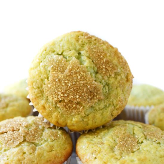 Jumbo Pistachio Pudding Muffins
