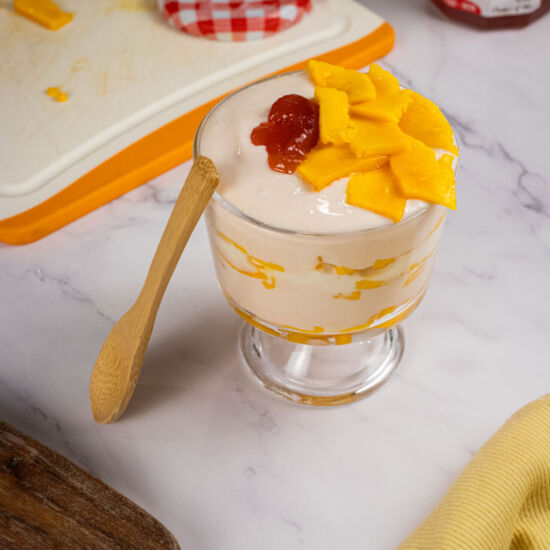 High Protein Yogurt Parfait: Mango