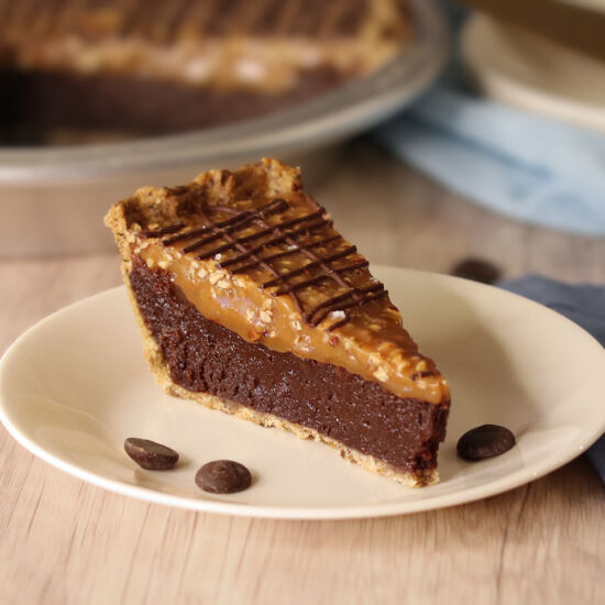 Salted Turtle Fudge Pie