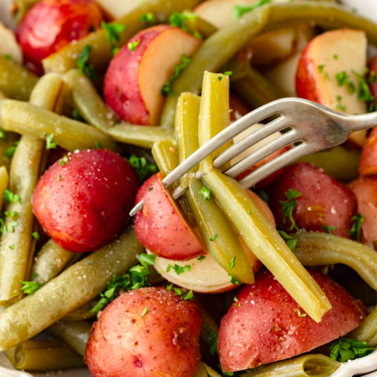 Slow Cooker Potatoes & Green Beans