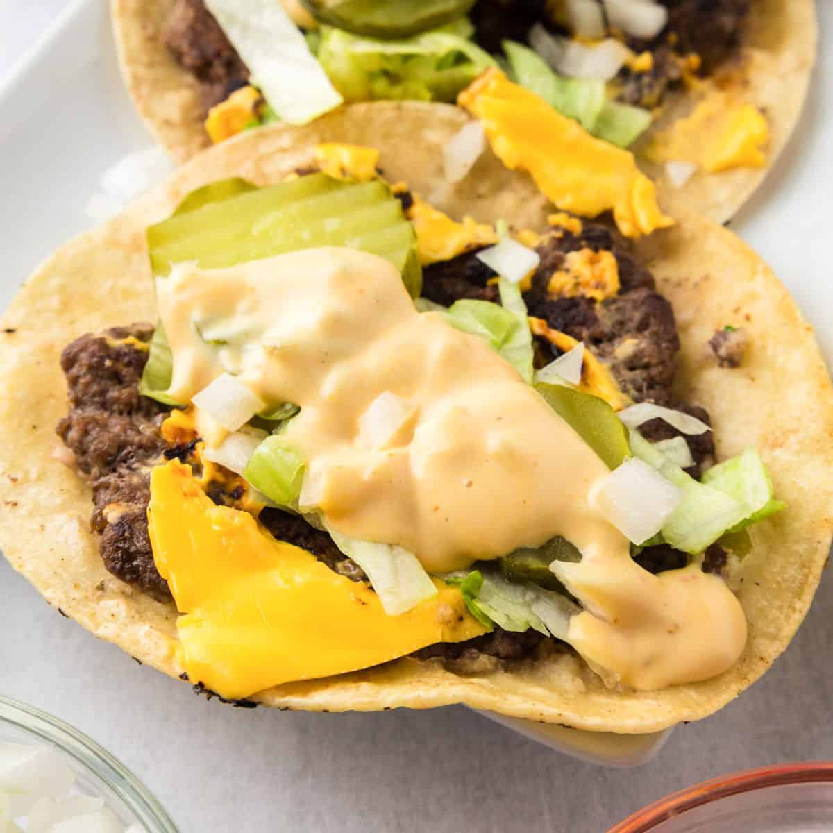 Smash Burger Tacos