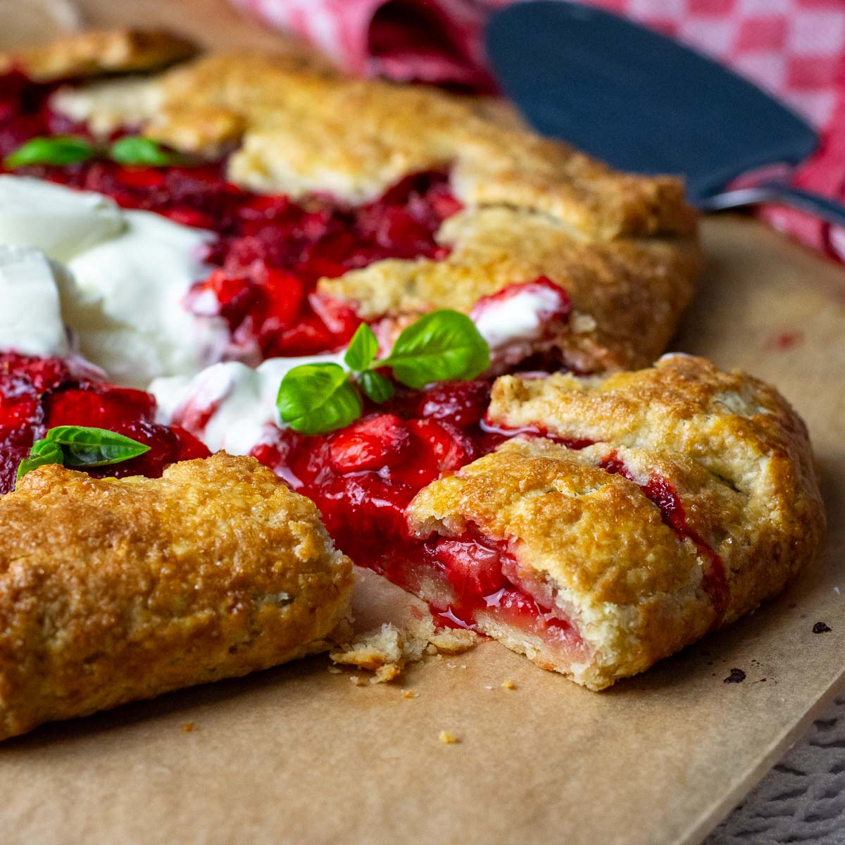 Strawberry Galette: Sourdough Crust
