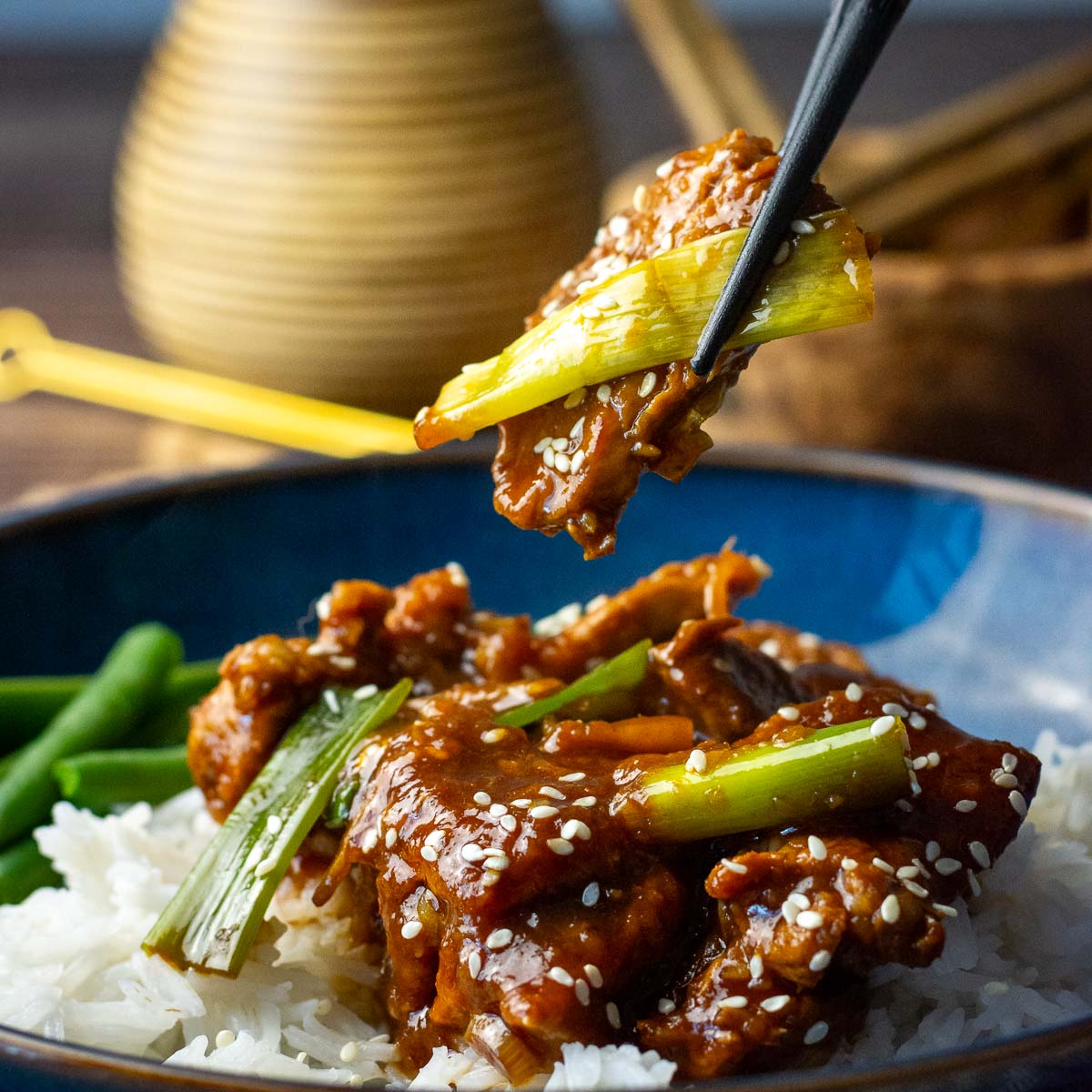 Slow Cooker Mongolian Pork