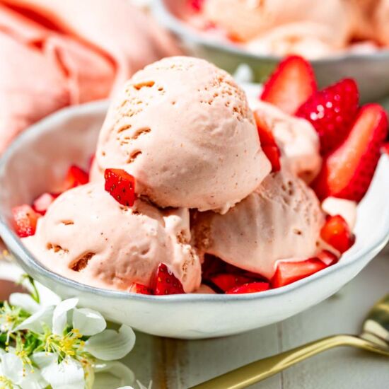 Homemade Strawberry Ice Cream