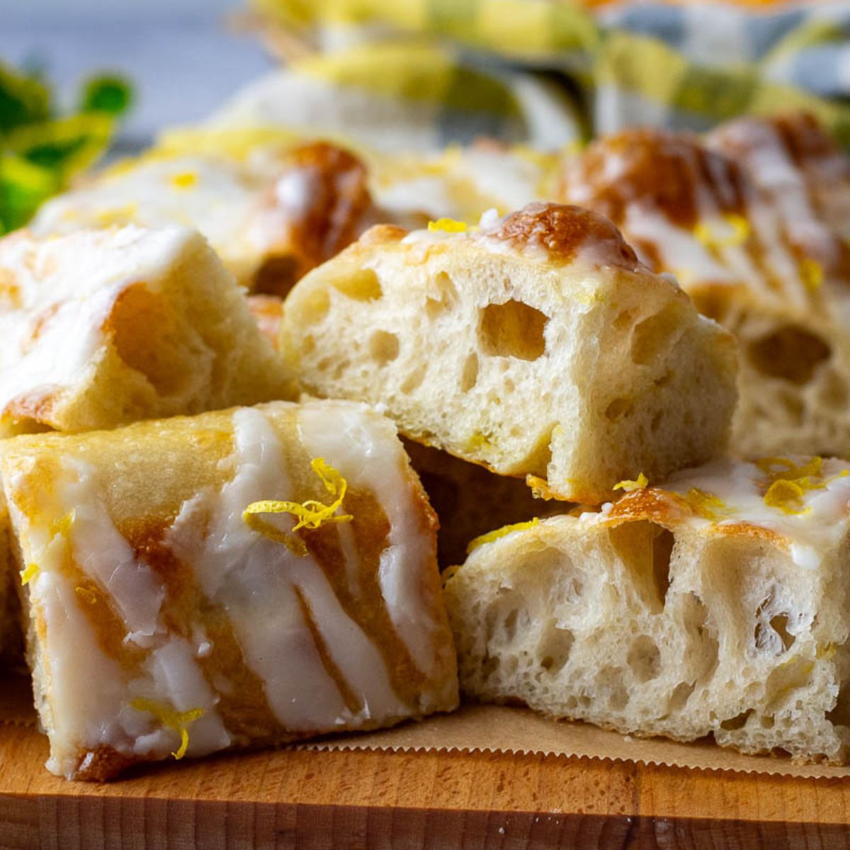 Sweet Lemon Sourdough Focaccia