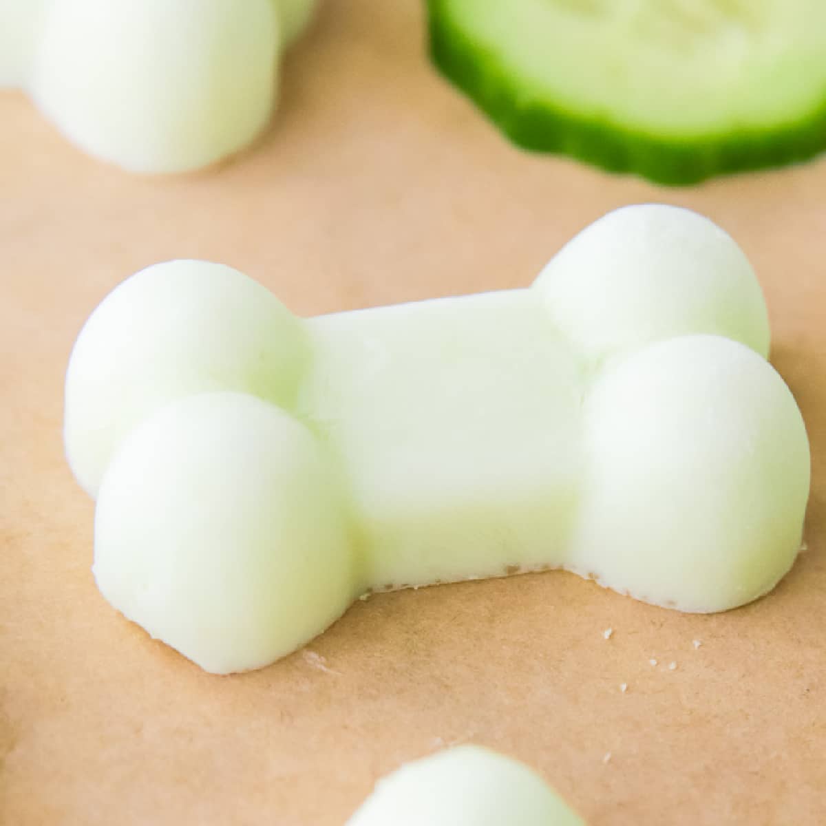 Easy Cucumber Yogurt Dog Treats