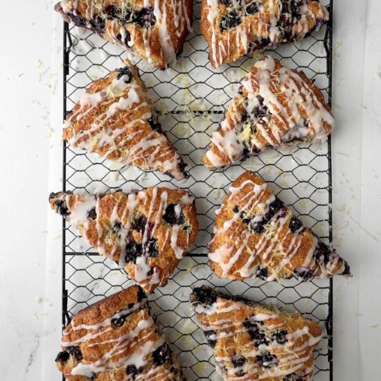 Blueberry Lemon Ginger Scones