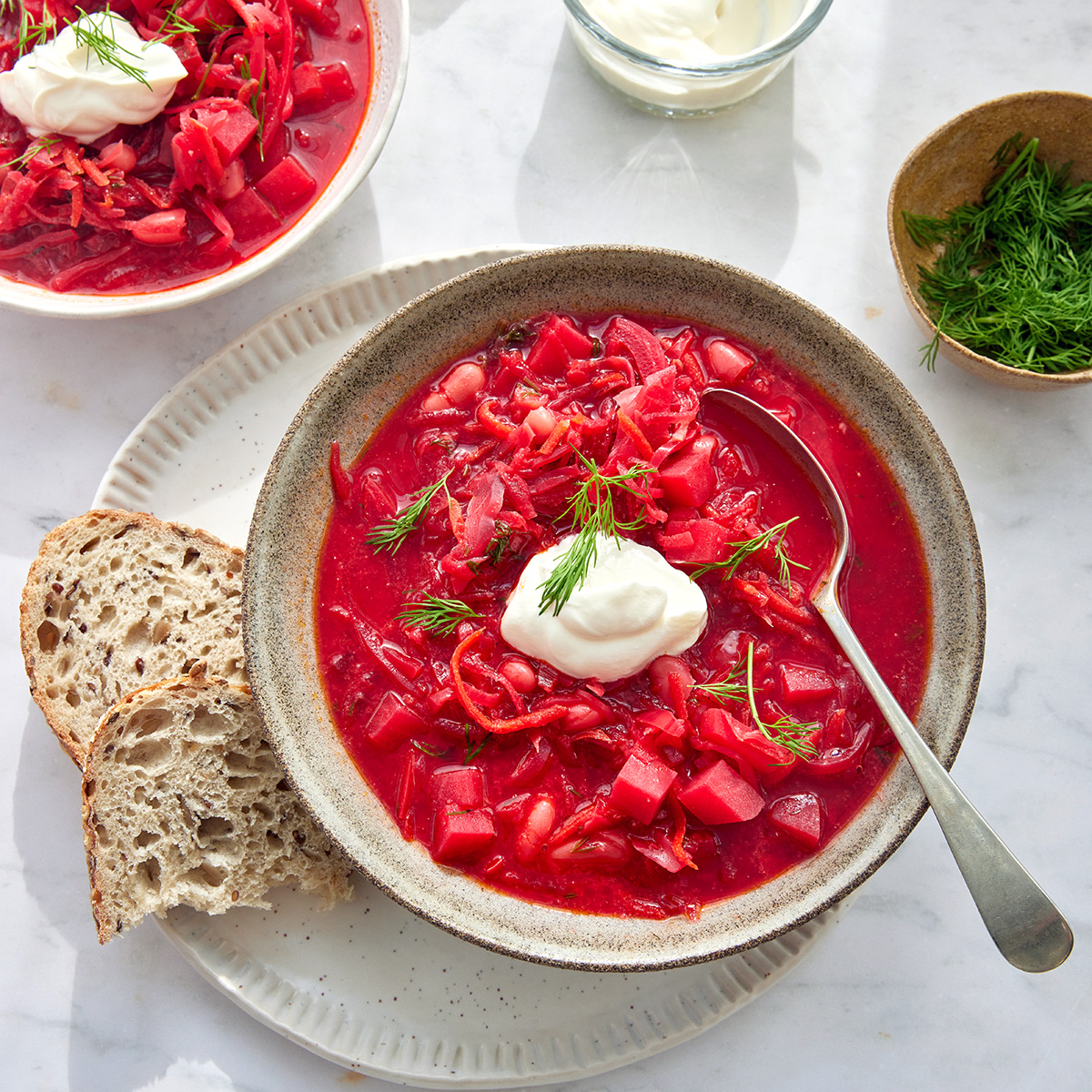 Borscht (Vegetarian Beet Soup)