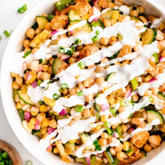 Buffalo Chicken Bean Salad