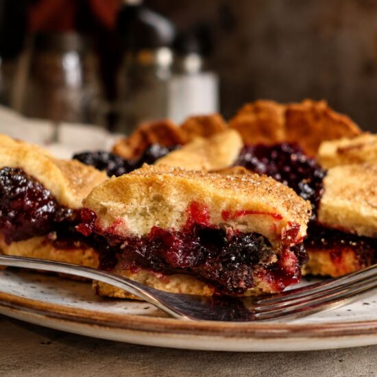 Golden Cherry Lattice Slab Pie