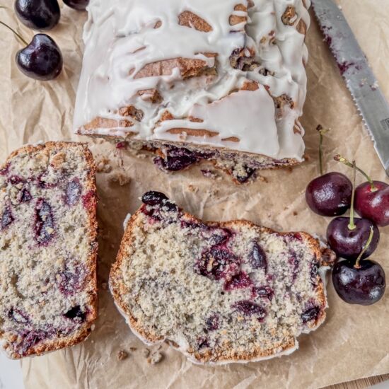 Cherry Vanilla Loaf Cake