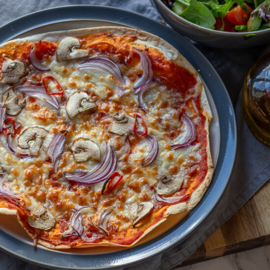 Air Fryer Tortilla Pizza
