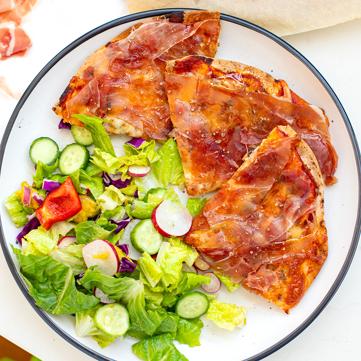 Hot Honey Prosciutto Pizza