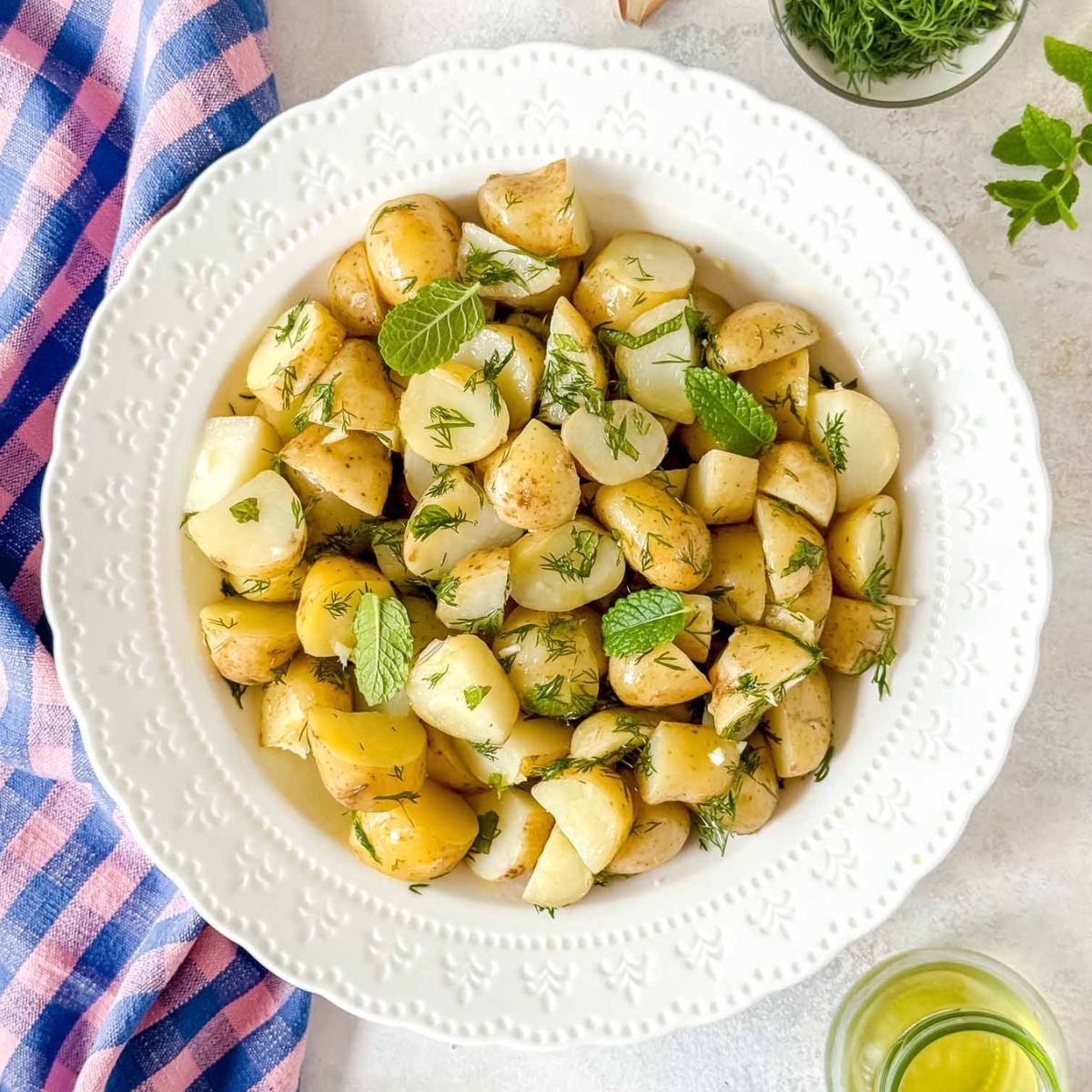 No Mayo Potato Salad with Dill