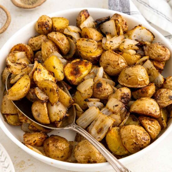 Roasted Potatoes and Onions