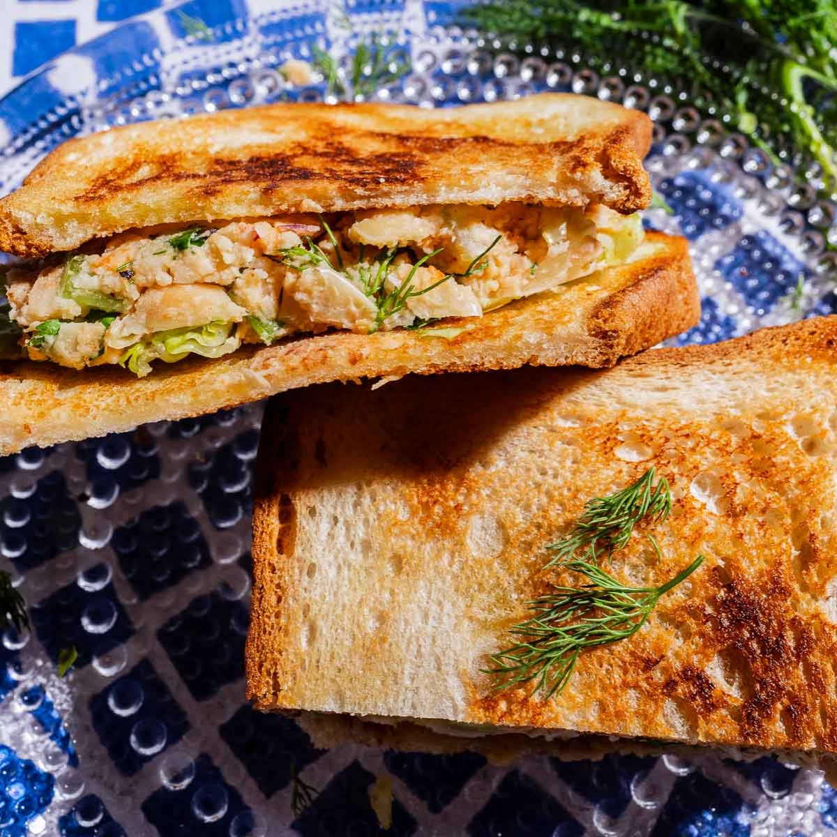 Smashed Butter Bean Salad Sandwich