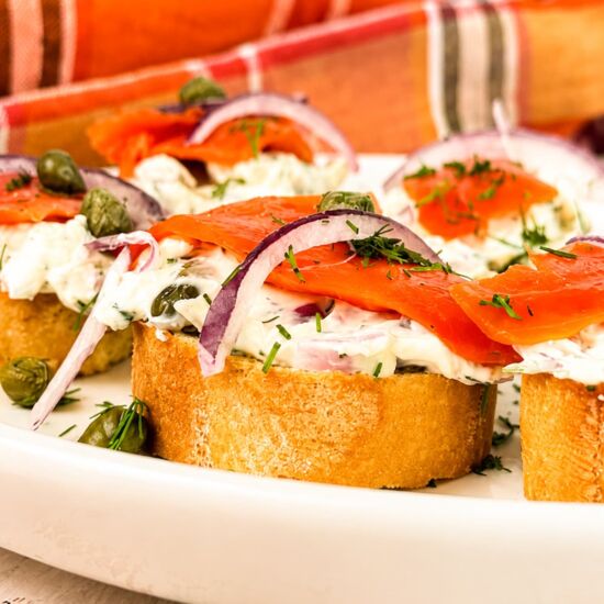 Smoked Salmon Crostini