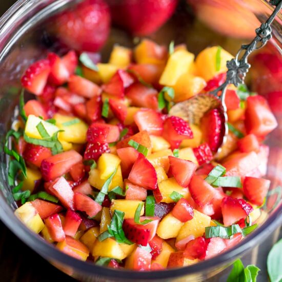 Strawberry Peach Salsa
